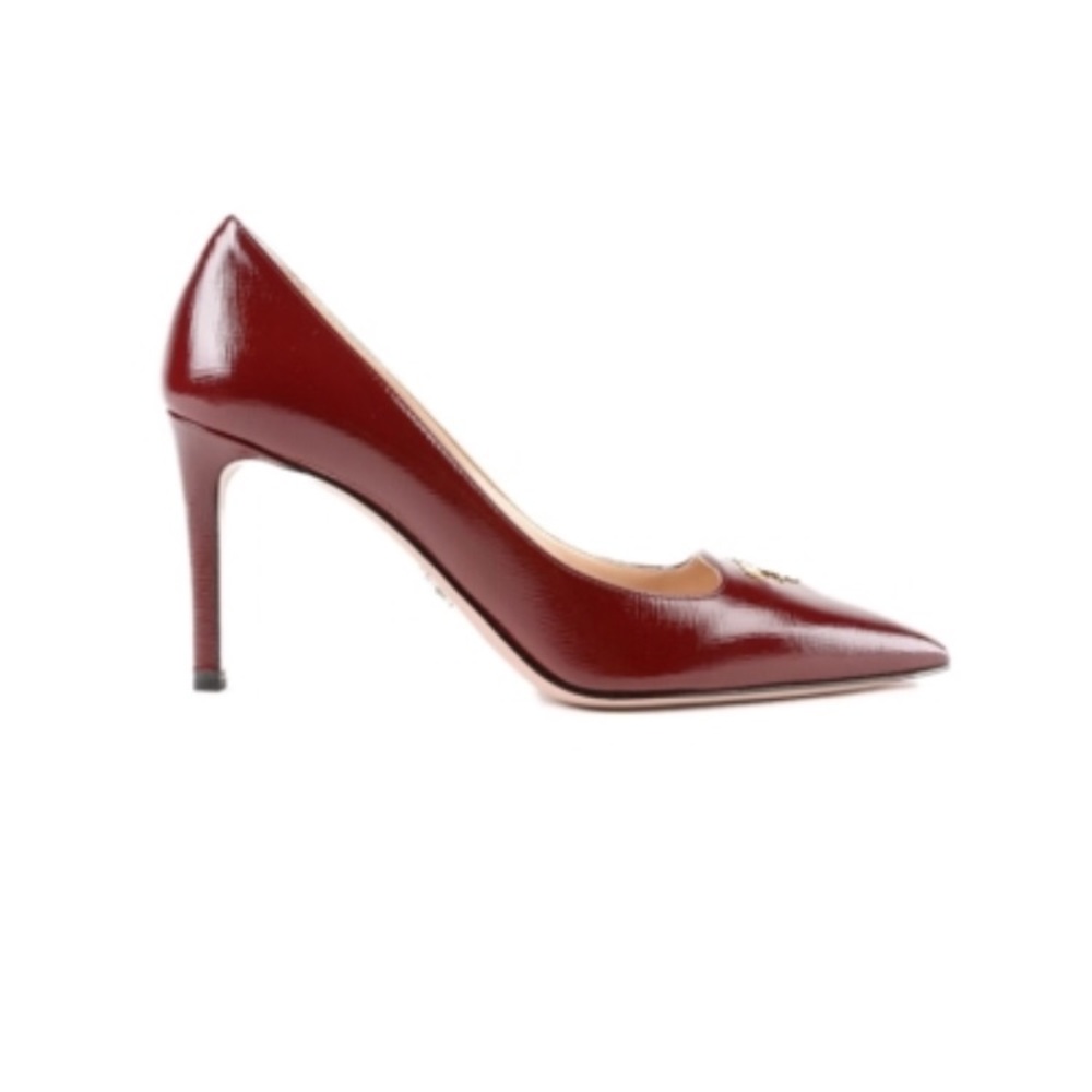 New red Prada Porpora heels